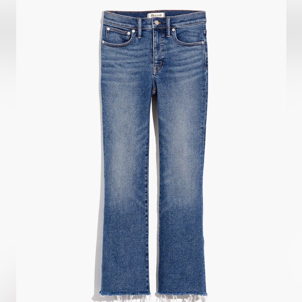 Madewell Cali Denim Boot Jeans in Fleetwood Wash Blue Women Size 28
